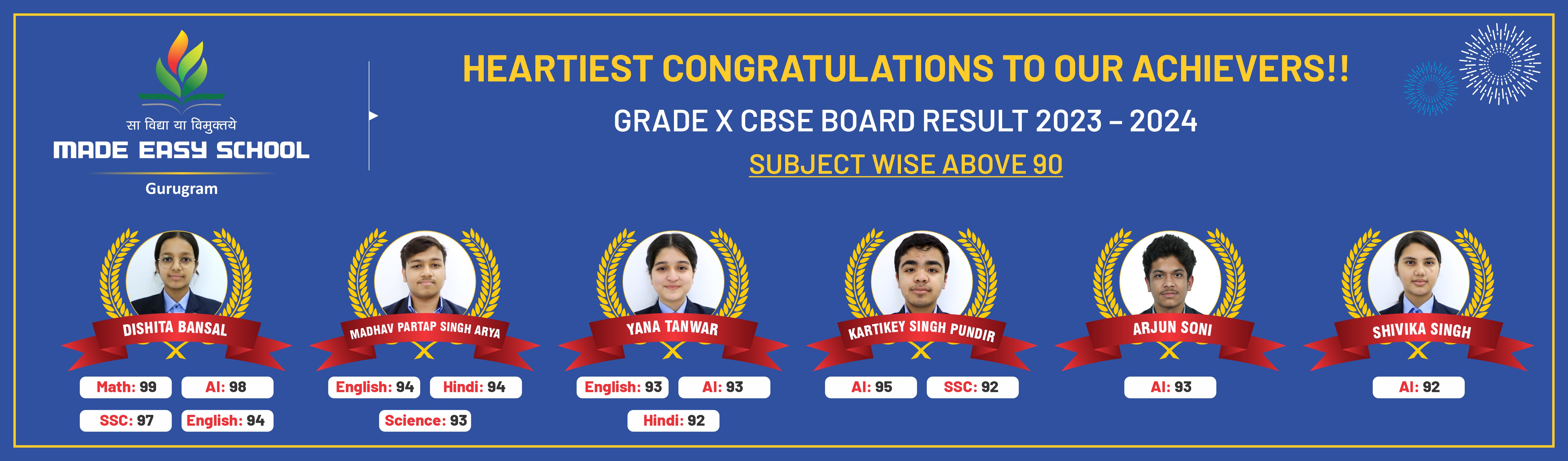 Grade X CBSE Board Result 2023-2024