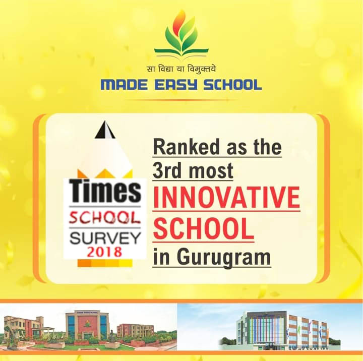 Ranked as the 3rd most Innovative School in Gurugram