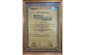 Education Excellence Award- 2016